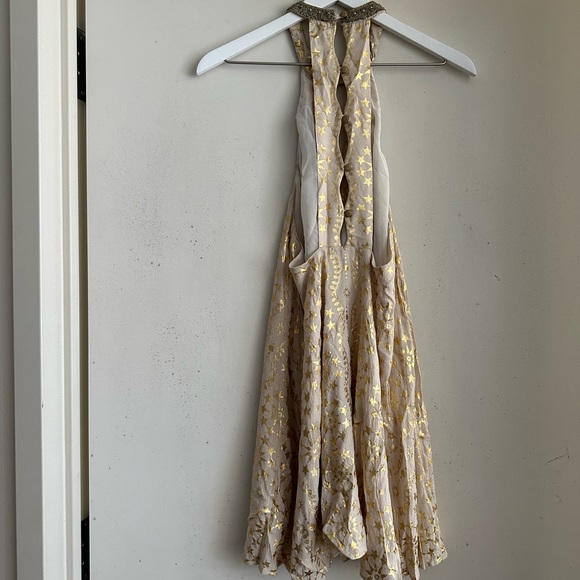 Kimchi Blue Gold Star Halter Dress - Picture 3 of 7
